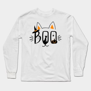 Boo Cat Long Sleeve T-Shirt